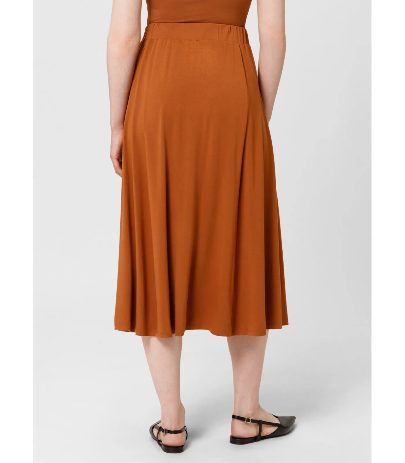 Les Lunes Midi-rok “Sienna” lightBrown Best