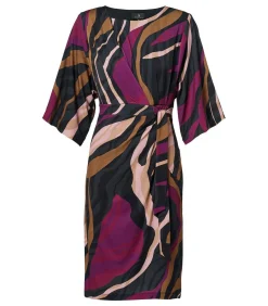 Mart Visser Milan Print Jurk Dark Berry cherryRed New