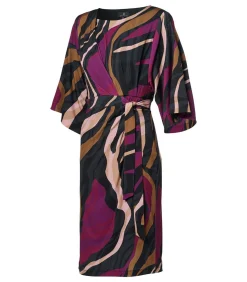 Mart Visser Milan Print Jurk Dark Berry cherryRed New
