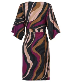 Mart Visser Milan Print Jurk Dark Berry cherryRed New