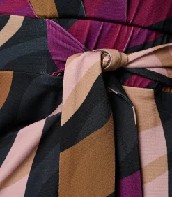 Mart Visser Milan Print Jurk Dark Berry cherryRed New