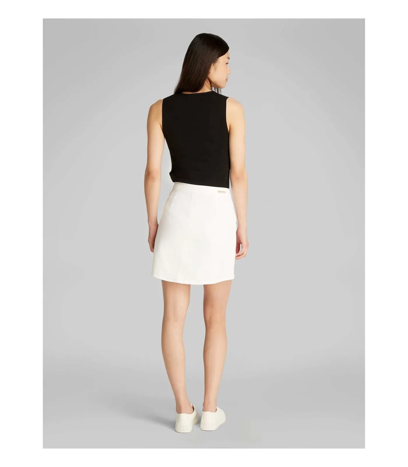 Calvin Klein Jeans Mini Denim Skirt white Online