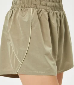 Koton Mini Hardloopshort Hoog en Biye Detail khaki Sale