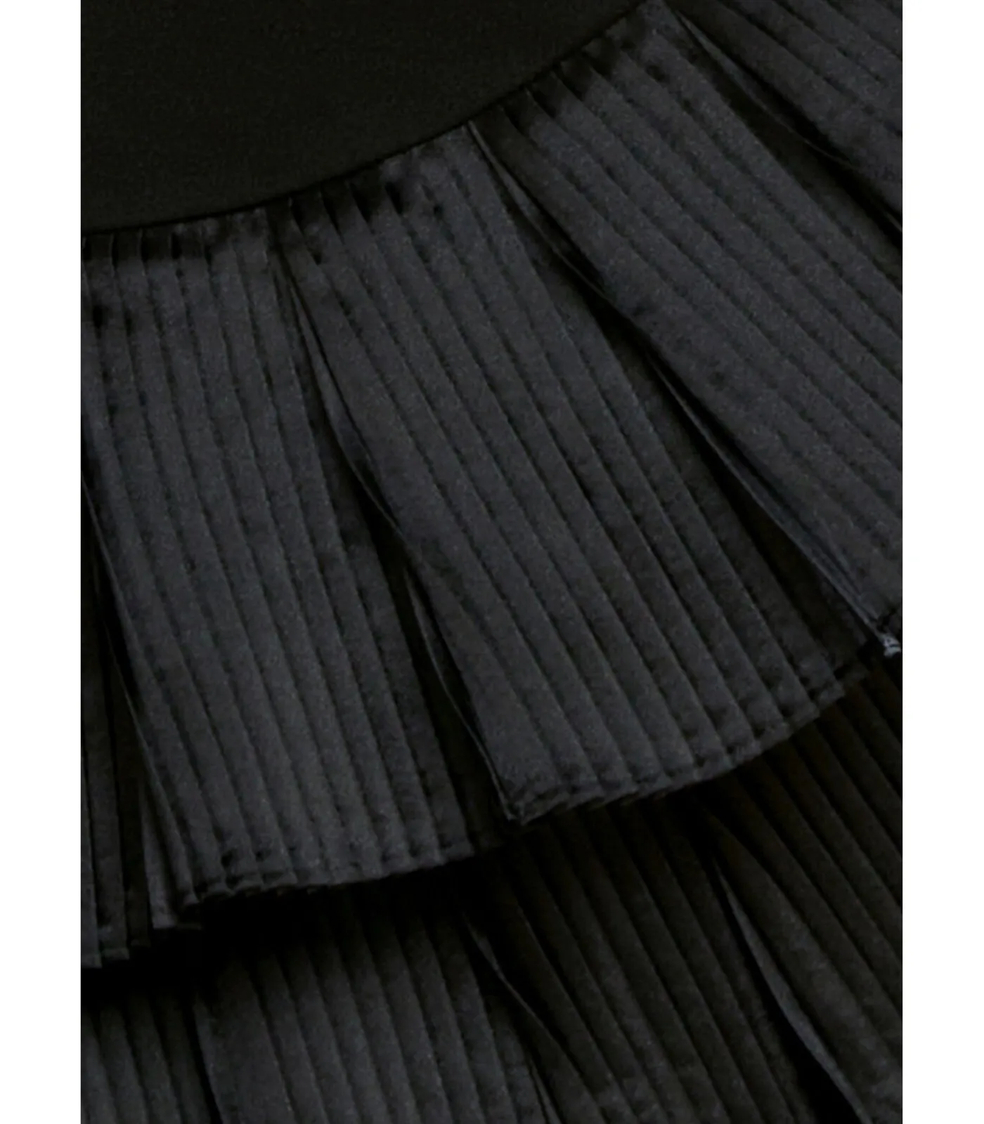 Goddiva Mini-jurk “Fan Pleated Boobtube Scuba Crepe Mini” black Online