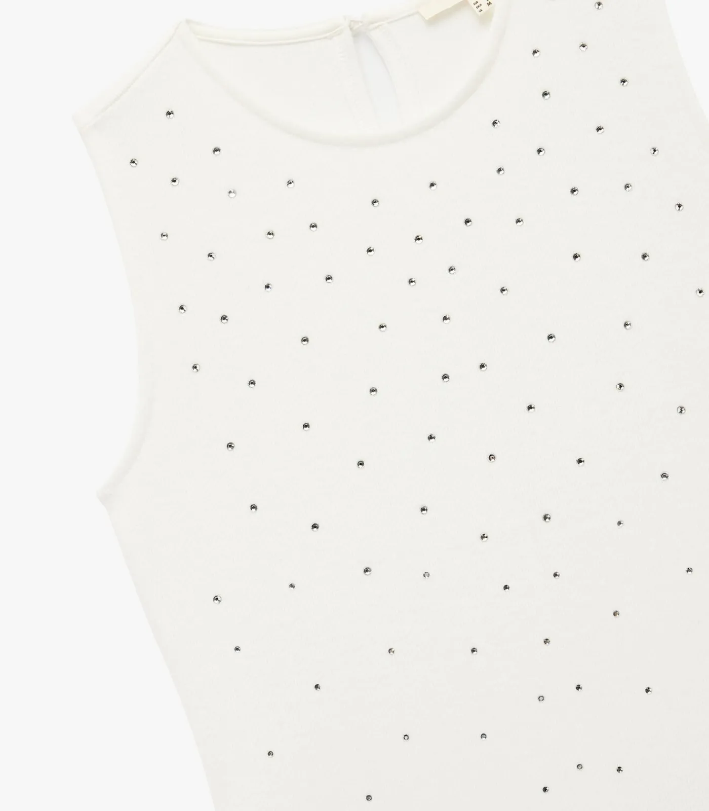 Koton Mini-jurk Mouwloos Strass white Online