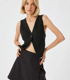 Koton Mini-lengte Normale taille Broekenrots black Clearance