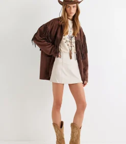 Koton Mini-lengte Vorm A Rok beige Discount