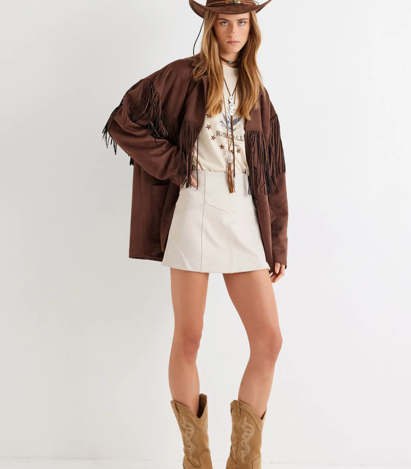 Koton Mini-lengte Vorm A Rok beige Discount