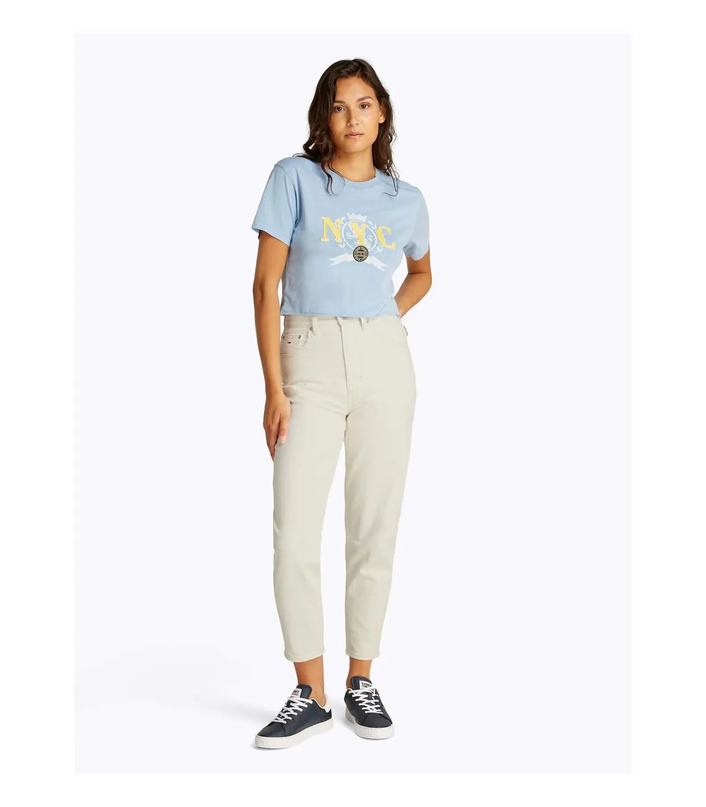 Tommy Jeans Mom Jean Uh Tpr Bi4 white Discount