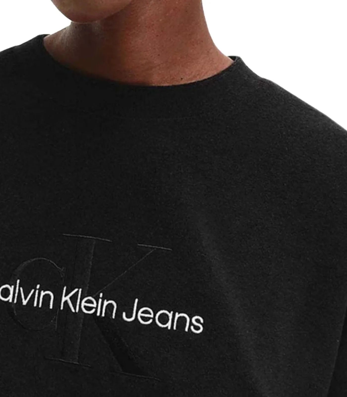 Calvin Klein MONOGRAM - Sweatshirt - Zwart black Outlet