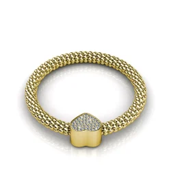 MYC-Paris Mooie armband, Oostenrijks kristal gold/white Best