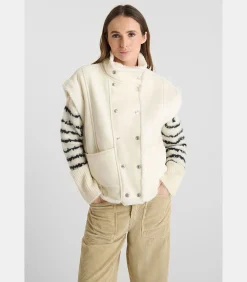 Le Temps des Cerises Mouwloos jack FUJI white Clearance
