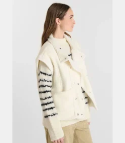 Le Temps des Cerises Mouwloos jack FUJI white Clearance