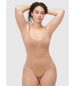 Les Lunes Mouwloos Rompertje “RAYAA Seamless Shapewear Bodysuit” lightBrown Sale