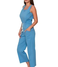 LUNA Mouwloos zomer broekpak GRACE blue Online