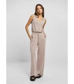 Urban Classics Mouwloze jumpsuit modal grote maten vrouwen pink Discount