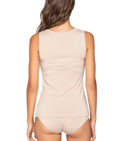 LUNA Mouwloze tanktop MICRO TOUCH COMFORT beige Hot