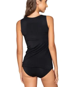 LUNA Mouwloze tanktop MICRO TOUCH COMFORT black Sale