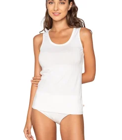 LUNA Mouwloze tanktop MICRO TOUCH COMFORT white Discount