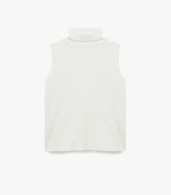 Koton Mouwloze Top Coltrui Ecru white Discount