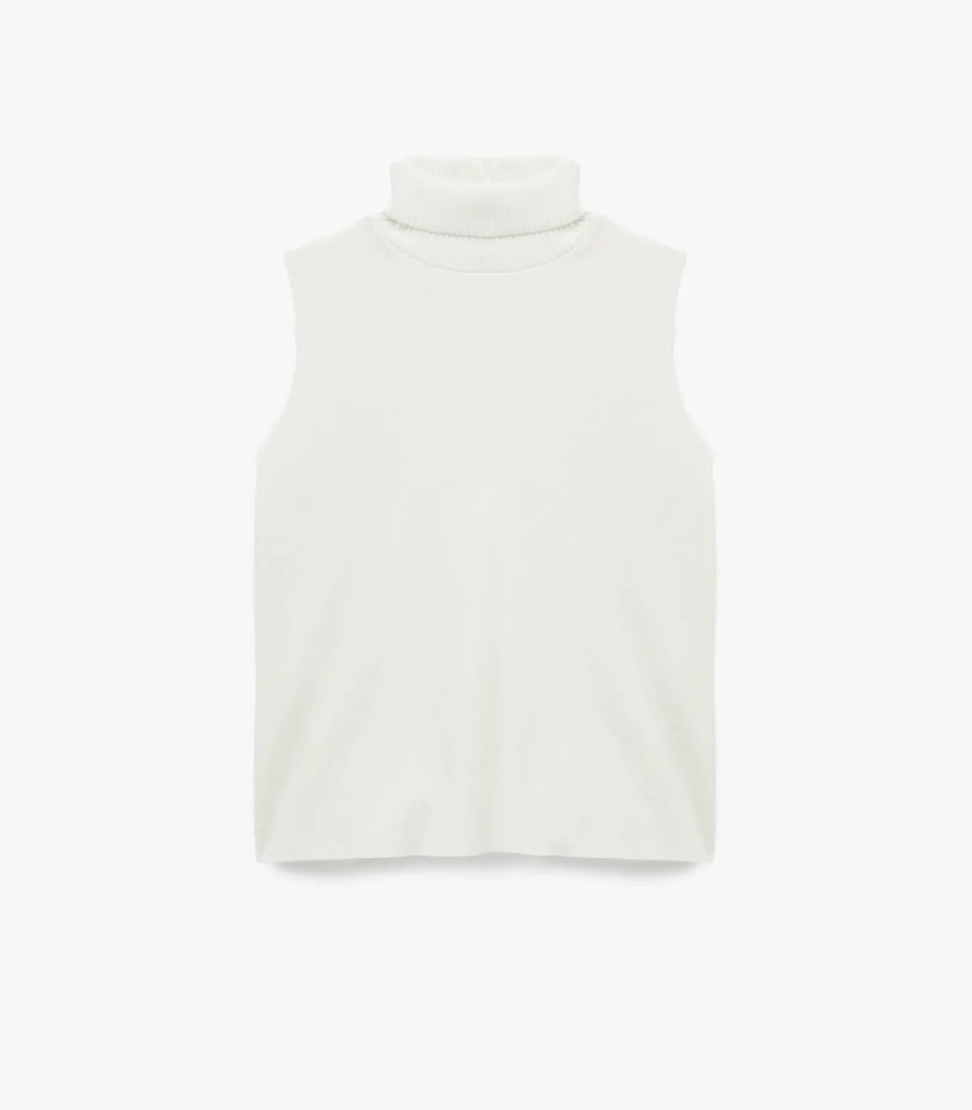 Koton Mouwloze Top Coltrui Ecru white Discount