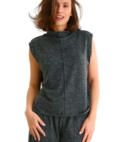 LISCA Mouwloze top met opstaande kraag ROSIE gray Sale