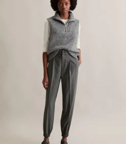 Marc O’Polo DENIM Mouwloze Troyer regular darkGrey New