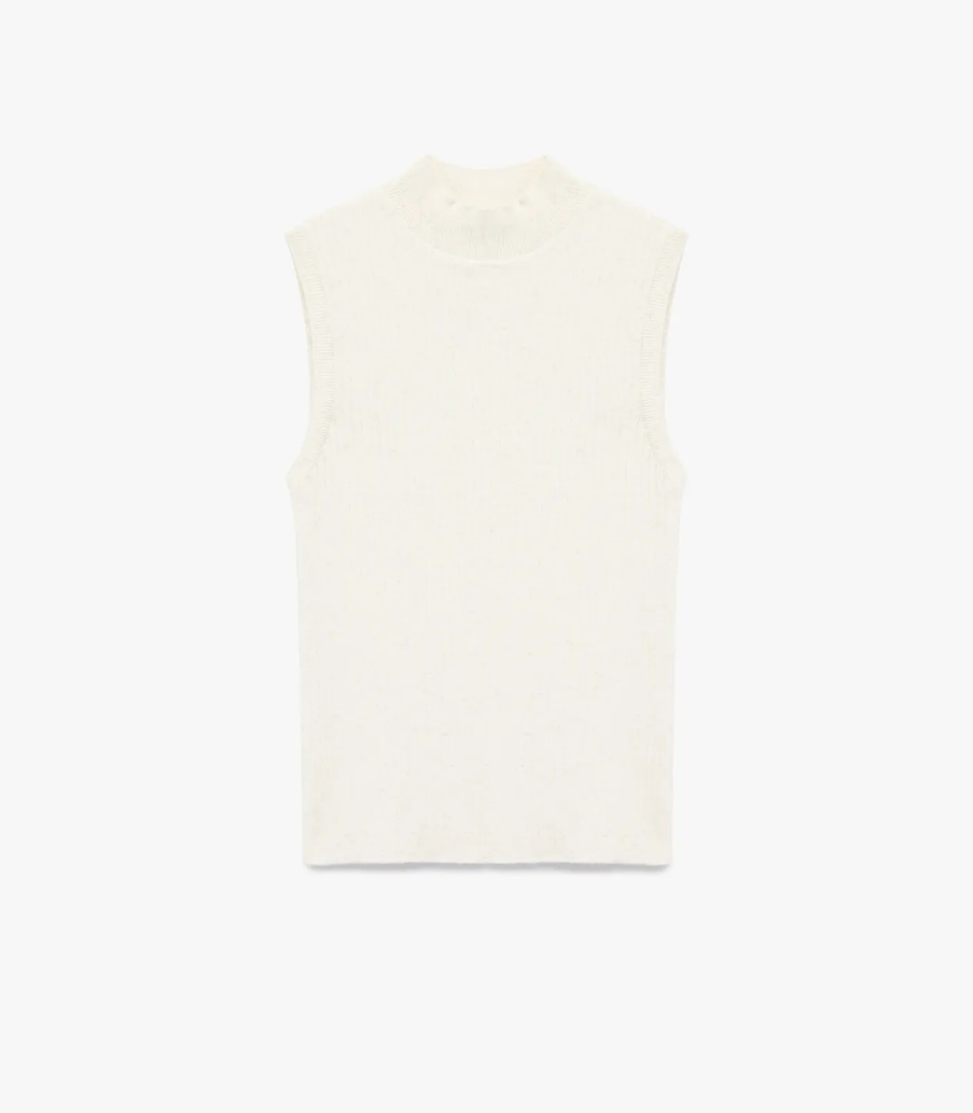 Koton Mouwloze Trui Met Schittering En Hoge Kraag white New