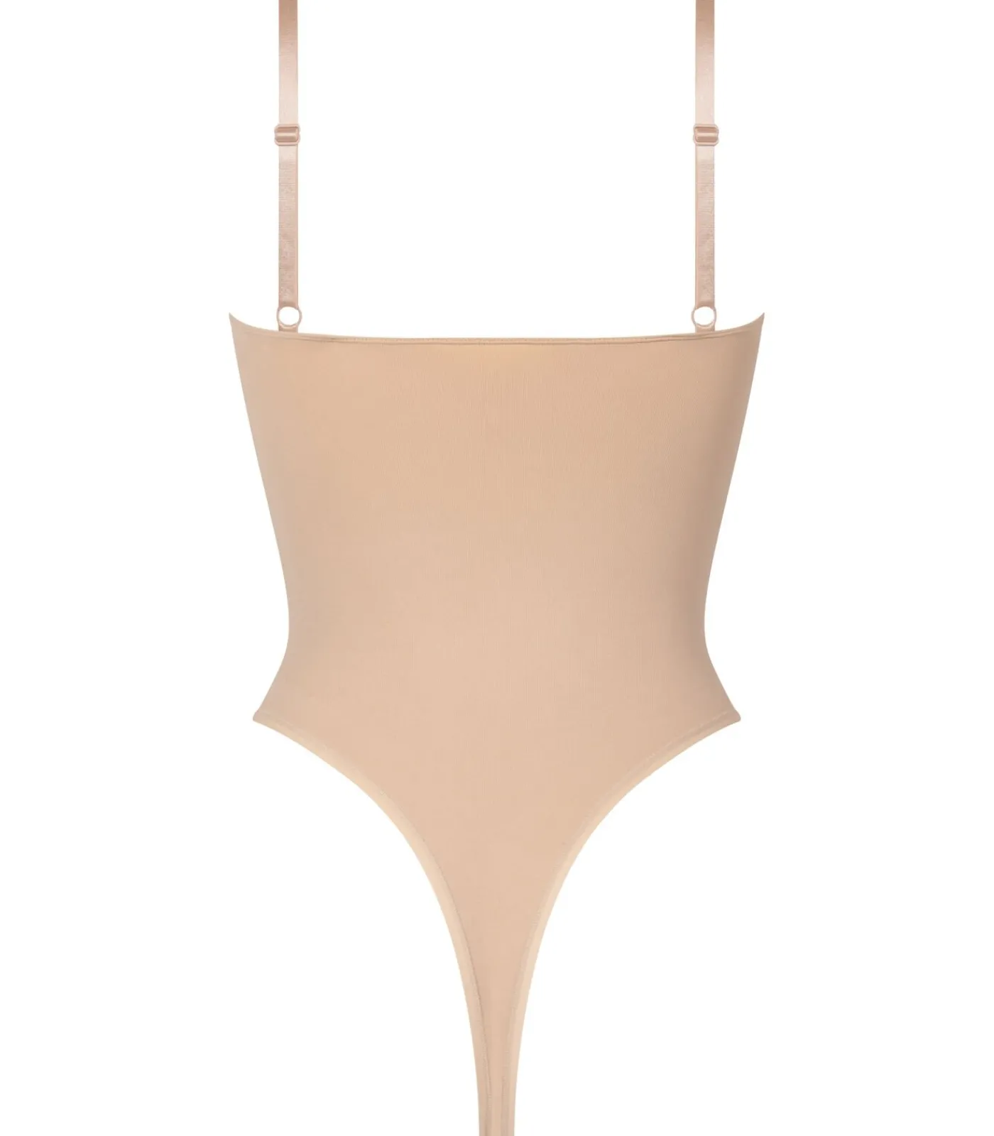 Hunkemöller Naadloze corrigerend hoog uitgesneden body beige Sale