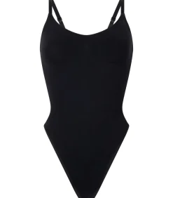 Hunkemöller Naadloze corrigerend hoog uitgesneden body black Sale
