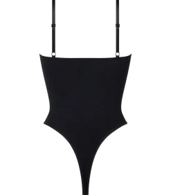 Hunkemöller Naadloze corrigerend hoog uitgesneden body black Sale