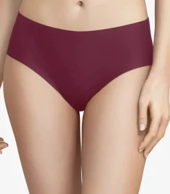 Chantelle Naadloze short - Soft Strech - Shorty - Dames hipster naadloos - Katoenen kruisje bordeaux Clearance