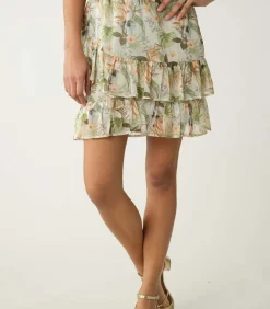 Deeluxe NAOKI - Naoki elastische taille rok green