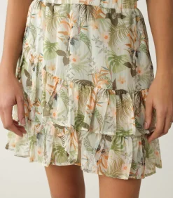 Deeluxe NAOKI - Naoki elastische taille rok green