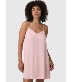 Les Lunes Negligé Halflang “BLOOM Sleep Dress shiny” salmonPink