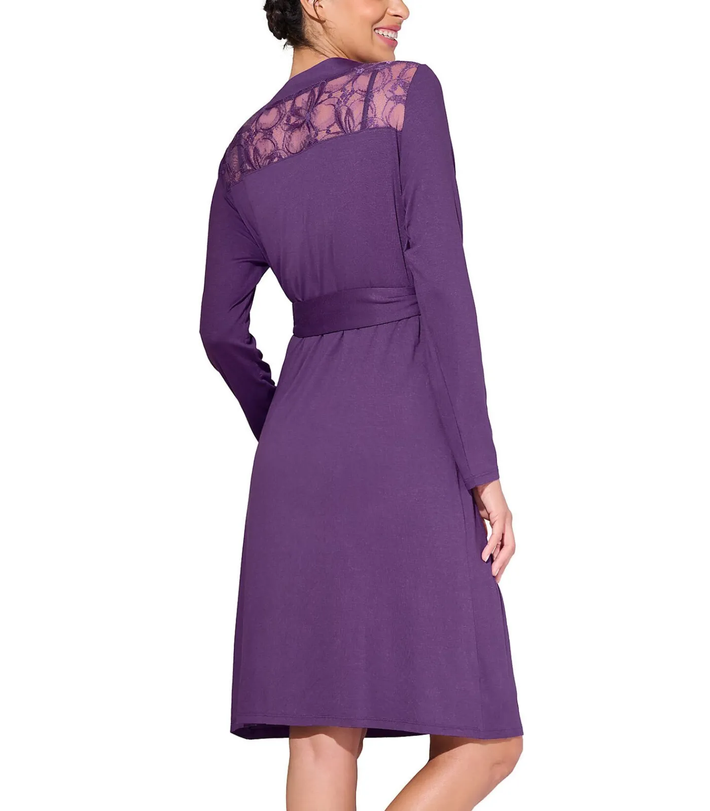 LISCA Negligé met lange mouwen PATRICIA purple Discount