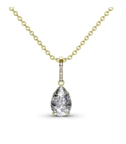 MYC-Paris Nieuwe druppelketting en hanger - Oostenrijks kristal gold/white New