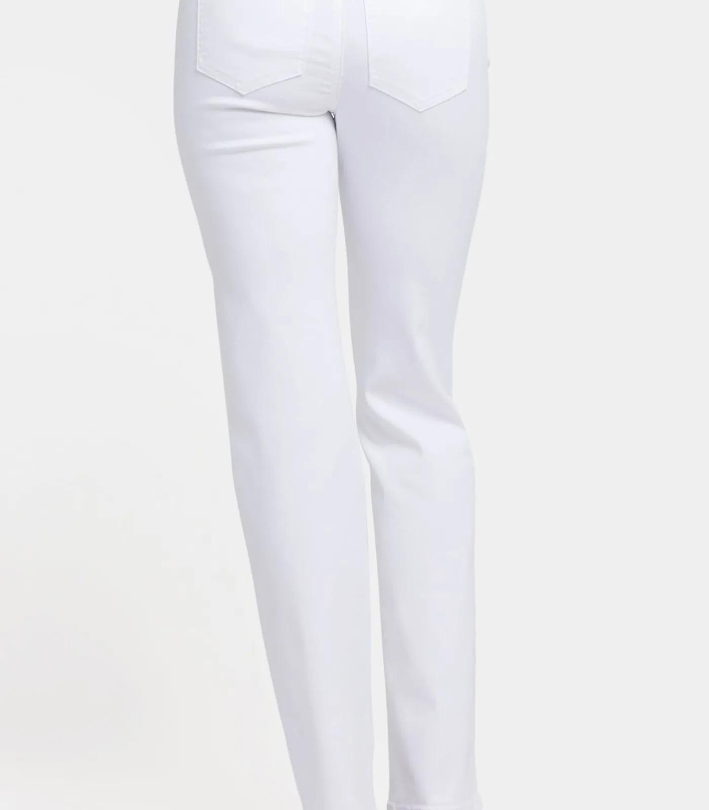 NYDJ No Gapper™ Marilyn Straight Jeans in Petite in Sure Stretch® Denim met Gestreepte Stretch white Online