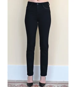 BLEU D'AZUR NOAH Slim fit jeans in intens zwart rock black Discount