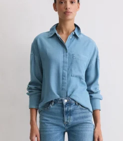 Marc O'Polo Normale spijkerblouse blue Outlet