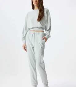 Koton Normale taille Elastisch mouw Pyjama'S Gebreide Onderkleding gray Clearance