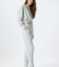 Koton Normale taille Elastisch mouw Pyjama'S Gebreide Onderkleding gray Clearance