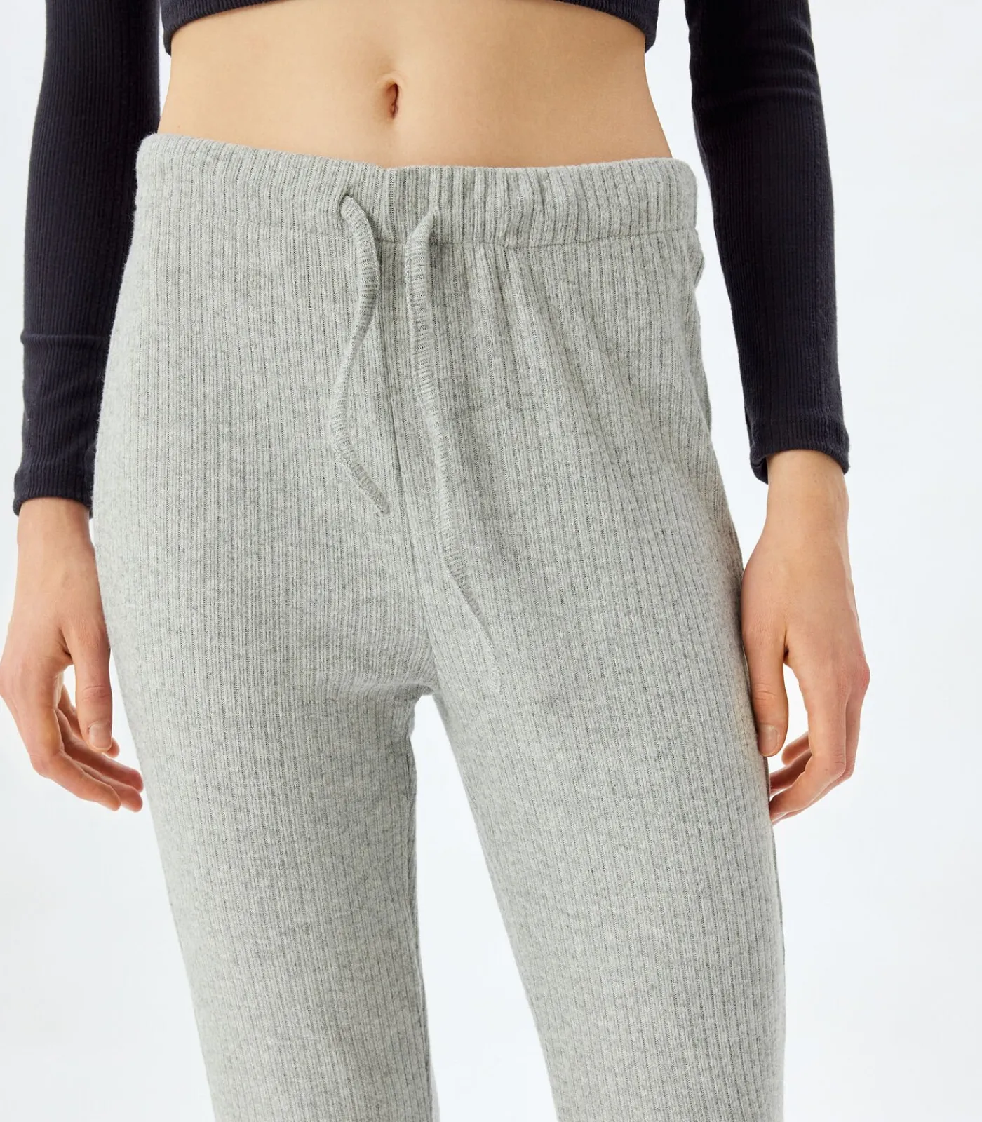 Koton Normale taille Normaal mouw Pyjama'S Gebreide Onderkleding gray New