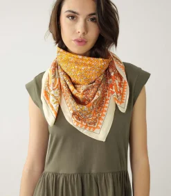Deeluxe OANA - Gestreepte sjaal orange