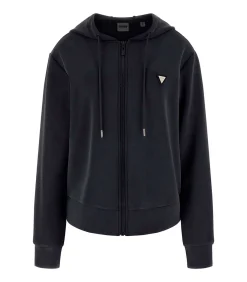 GUESS Olympe Full Zip Hoodie Sweatsh black