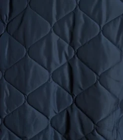 La Fée Maraboutée Omkeerbaar blauw donsjack met afneembare capuchon navyBlue Outlet