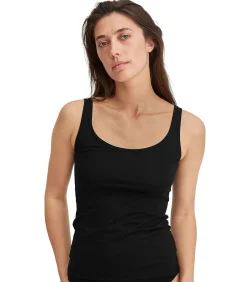 CALIDA Onderhemd Natural Comfort Spaghetti-Top Set van 2 white/black Hot