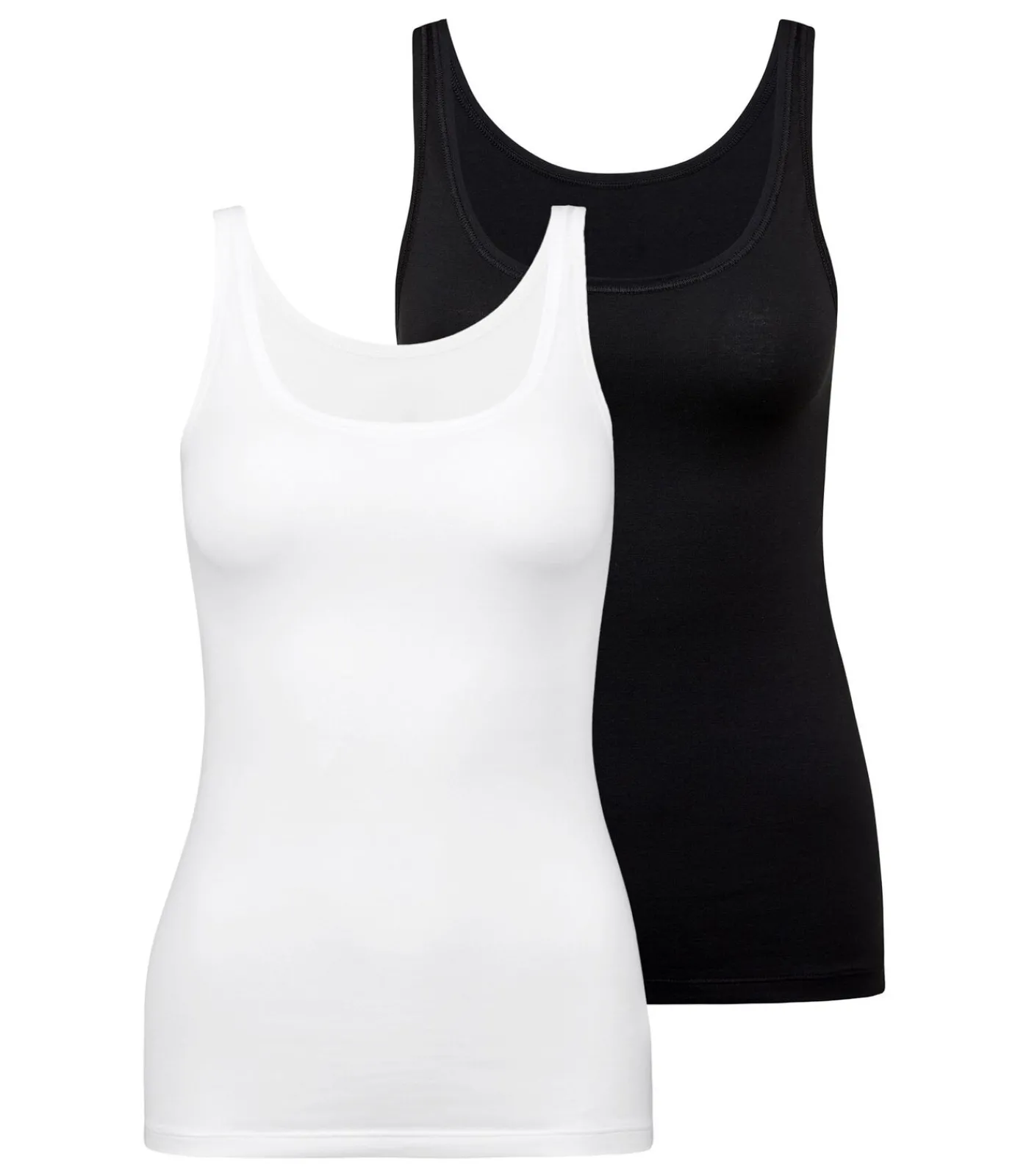 CALIDA Onderhemd Natural Comfort Set van 2 white/black Online