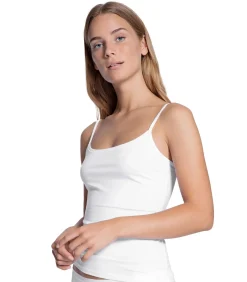 CALIDA Onderhemd Natural Comfort Spaghetti-Top Set van 1 white Sale