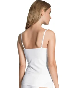 CALIDA Onderhemd Natural Comfort Spaghetti-Top Set van 1 white Sale